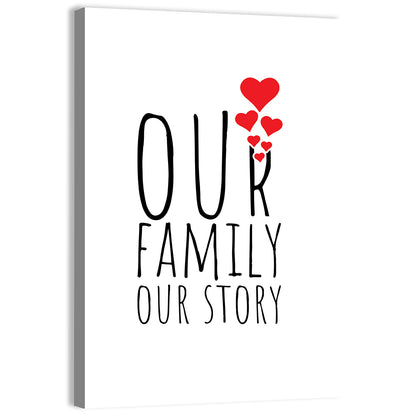 Our Family Our Story Wall Art
