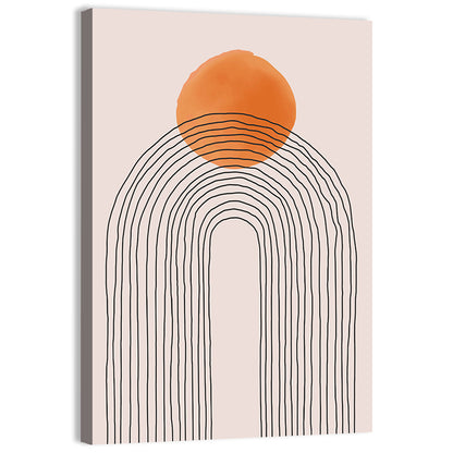 Layered Arch Sun Abstract Wall Art