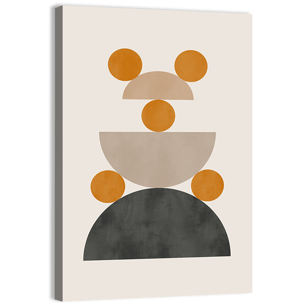 Stacked Geometric Shapes Wall Art