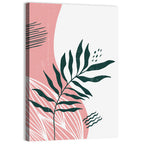 Pink Fern Boho Minimalist Wall Art