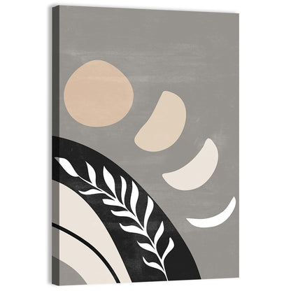 Crescent Moon Botanical Composition Wall Art