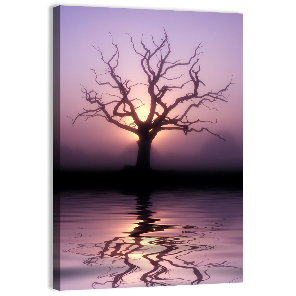 Bare Tree at Dawn Wall Art