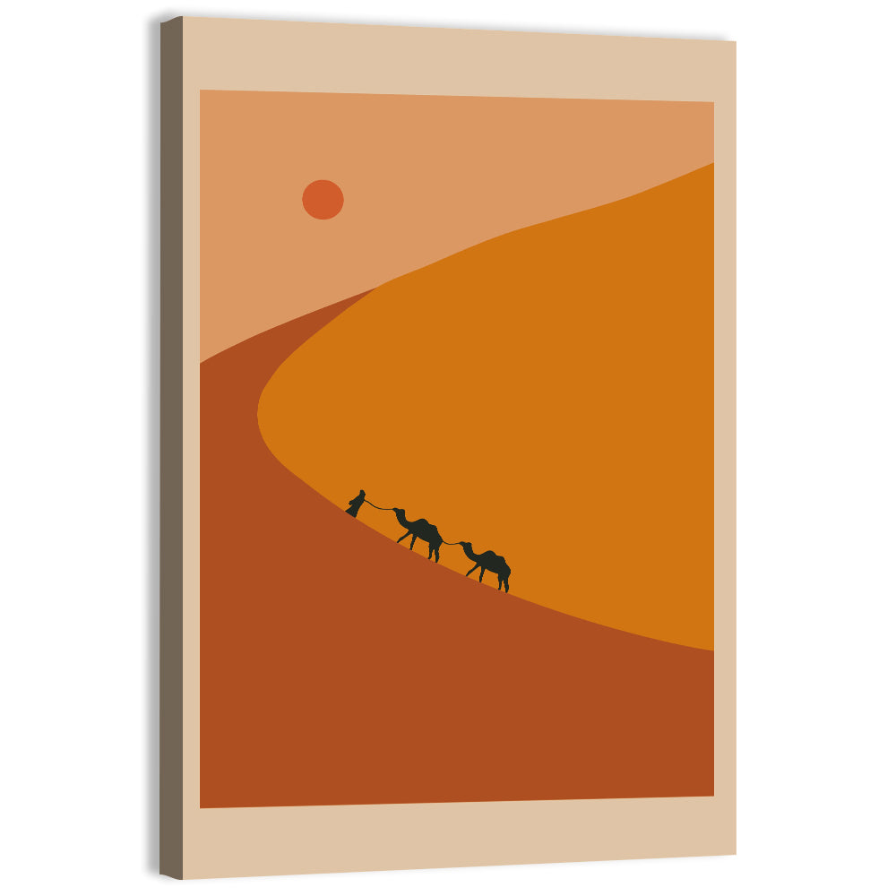 Minimal Desert Caravan Wall Art
