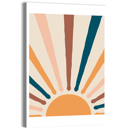 Boho Sun Abstract I Wall Art