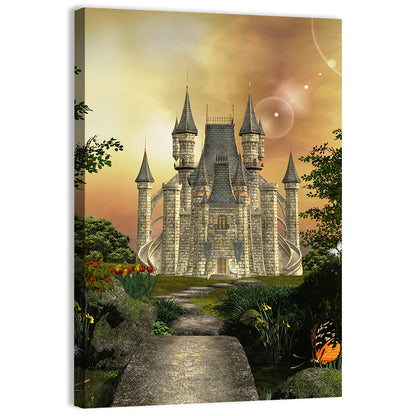 Castle in an Enchanted Garden Wall Art