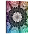 Kaleidoscope Leaf Mandala Wall Art