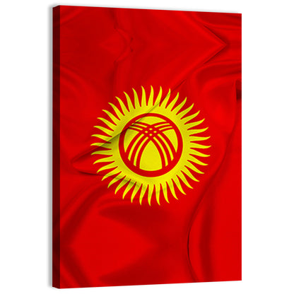 Flag Of Kyrgyzstan Wall Art=