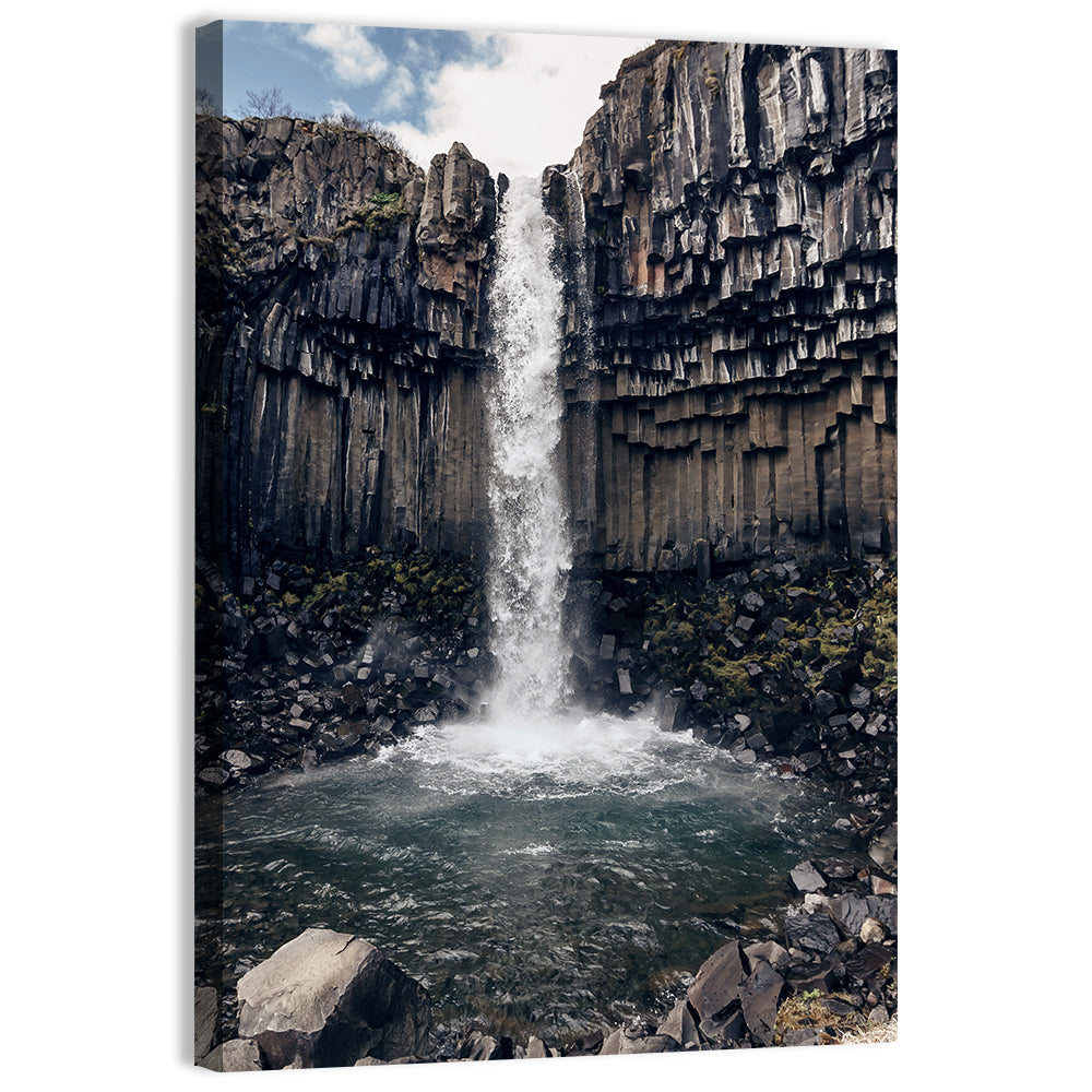 Svartifoss Basalt Waterfall Wall Art
