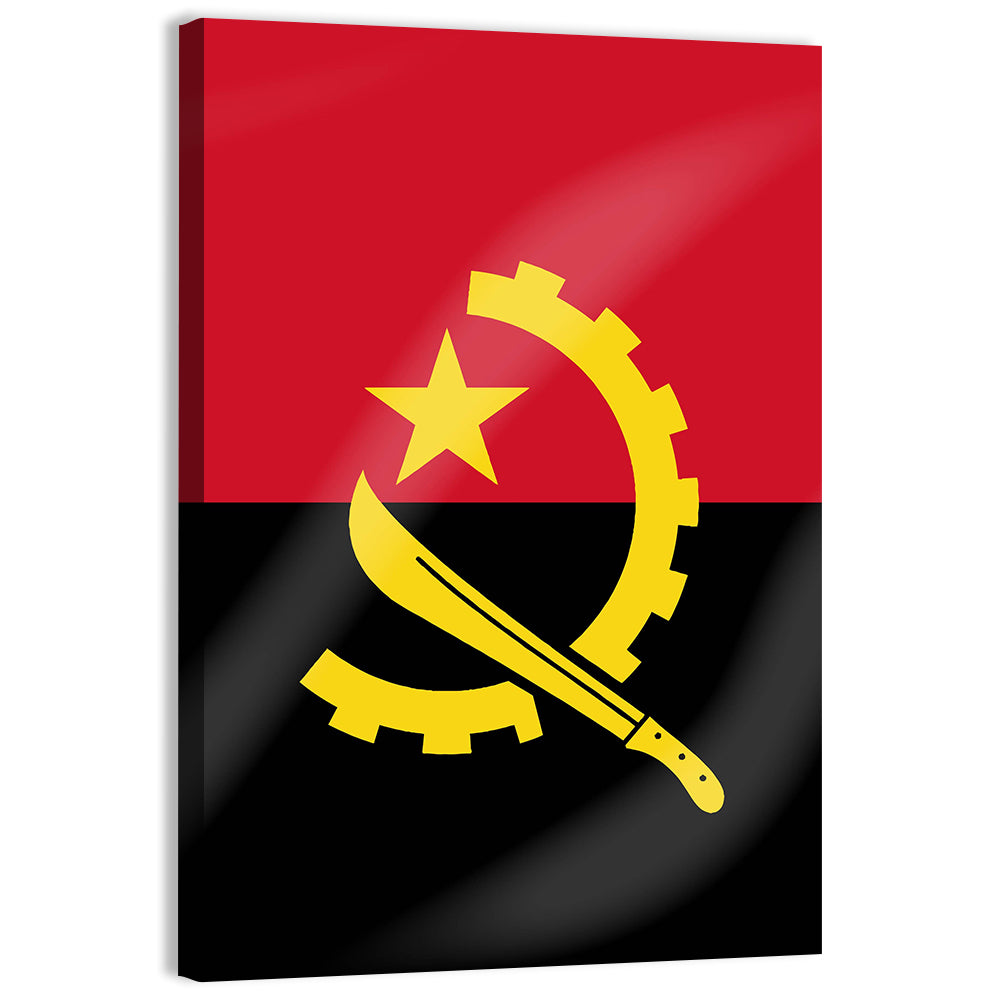 Flag Of Angola Wall Art