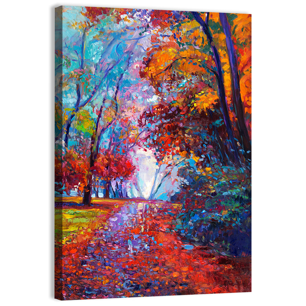 Autumn Forest Path Wall Art