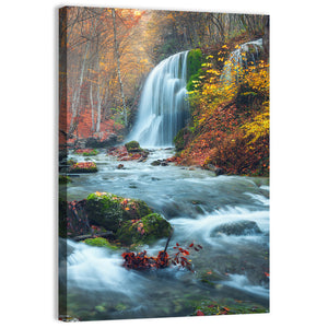 Silver Stream Waterfall In Crimea Wall Art