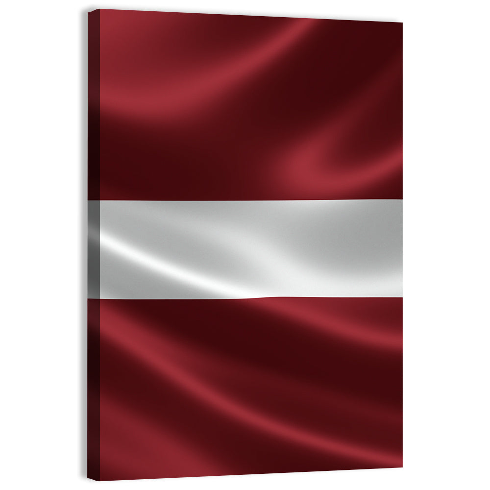 Flag of Latvia Wall Art