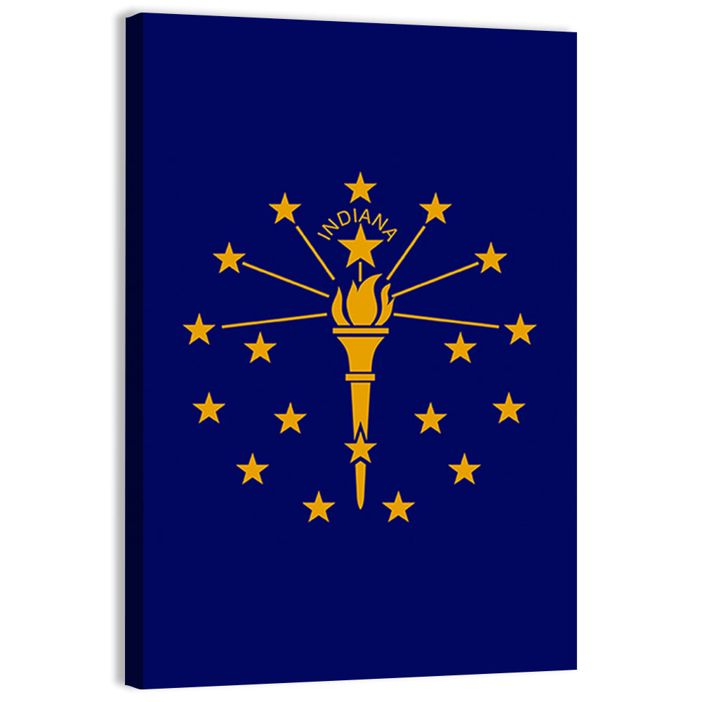 Indiana State Flag Graphic Wall Art