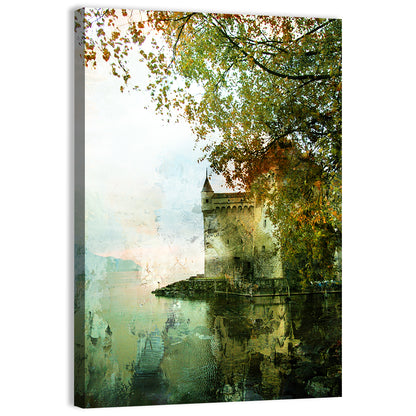 Chillon Castle on Lake Geneva Wall Art