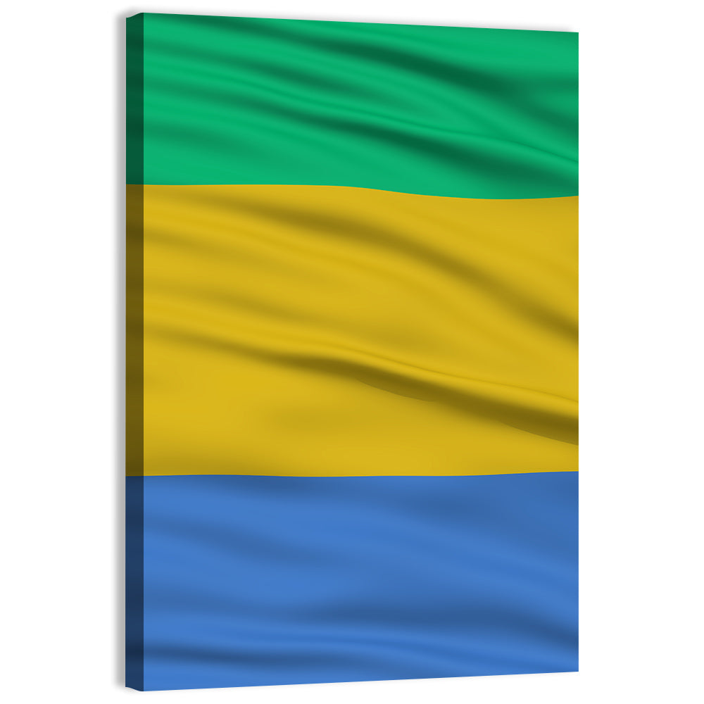 Gabon National Flag Wall Art