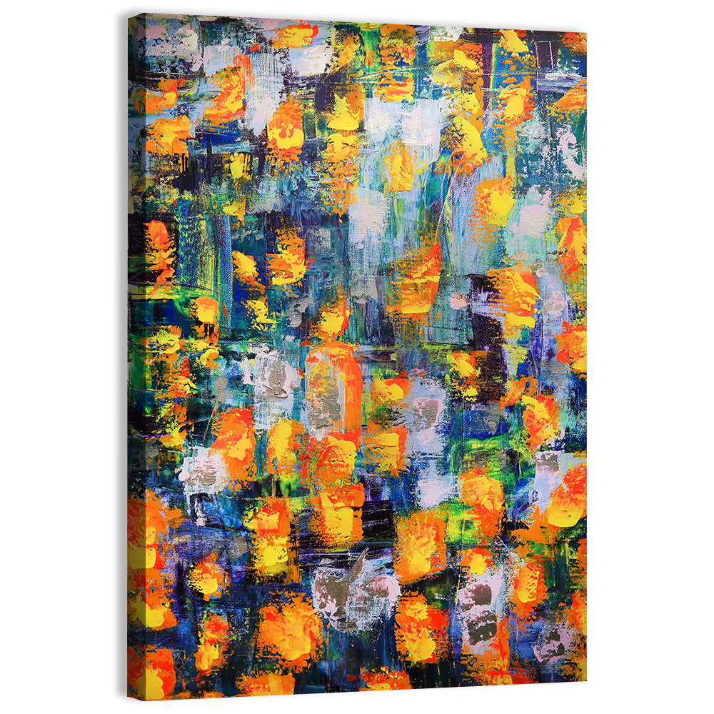 Illuminated Abstract Color Field Wall Art, canvas print, portrait