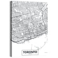 Toronto Street Grid Map Wall Art