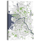 Minimalist Saint Petersburg Map Wall Art