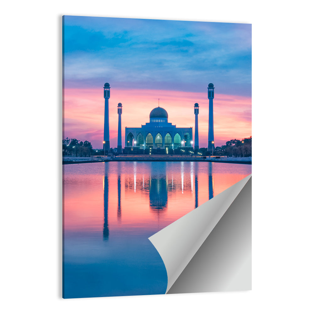 Central Mosque of Songkhla at Sunset Wall Art