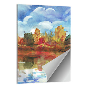 Autumn Watercolor Artwork Wall Art