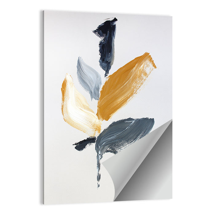 Golden Botanical Sprig Wall Art as a poster print