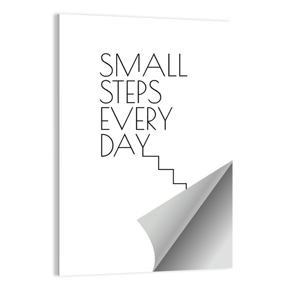 Small Steps Every Day Quote Wall Art