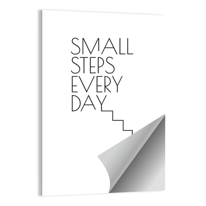 Small Steps Every Day Quote Wall Art