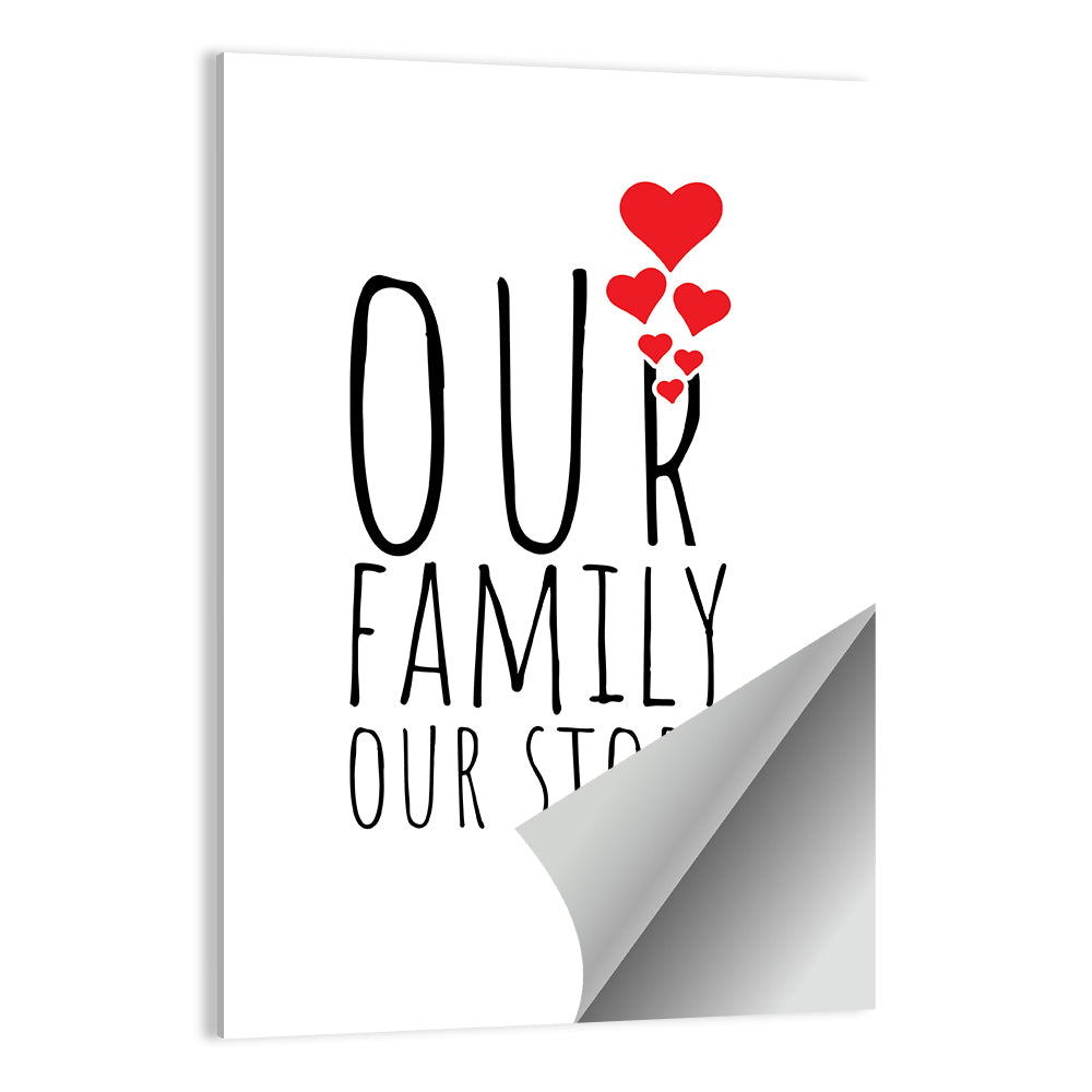 Our Family Our Story Wall Art