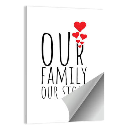 Our Family Our Story Wall Art