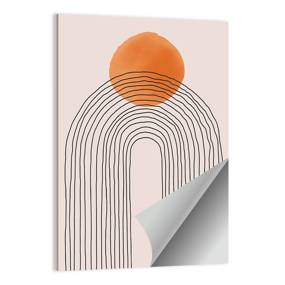 Layered Arch Sun Abstract Wall Art