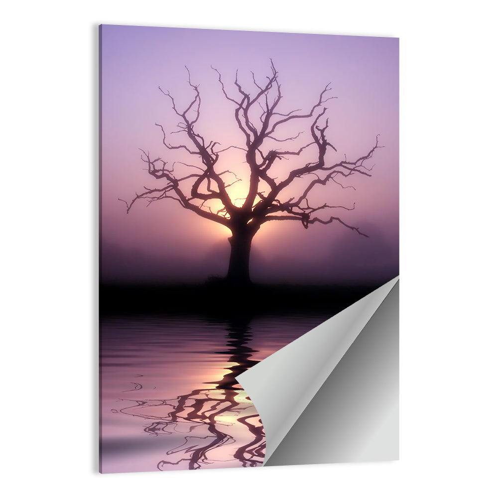 Bare Tree at Dawn Wall Art