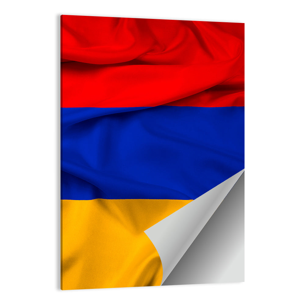 Waving Armenian Flag Wall Art