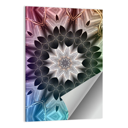 Kaleidoscope Leaf Mandala Wall Art