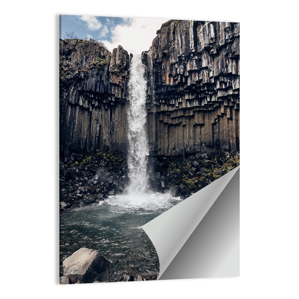 Svartifoss Basalt Waterfall Wall Art