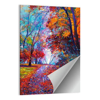 Autumn Forest Path Wall Art