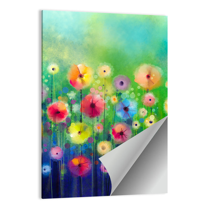 Dreamy Watercolor Poppies Wall Art as a poster print