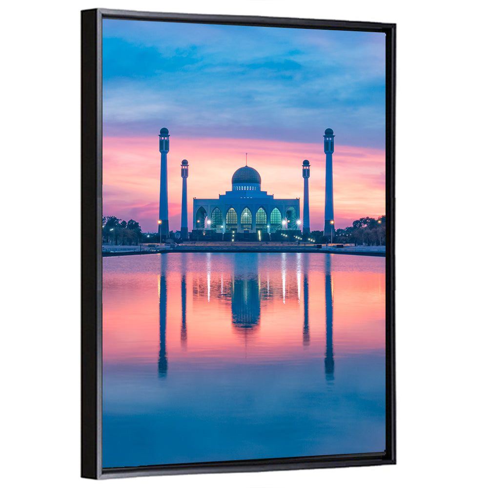 Central Mosque of Songkhla at Sunset Wall Art