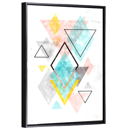Scandinavian Diamond Geometry Wall Art