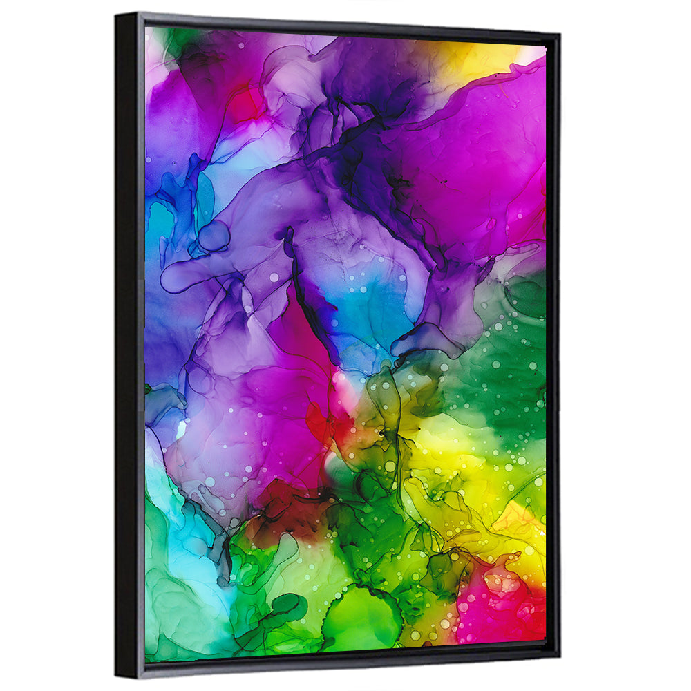 Vibrant Alcohol Ink Swirl Wall Art