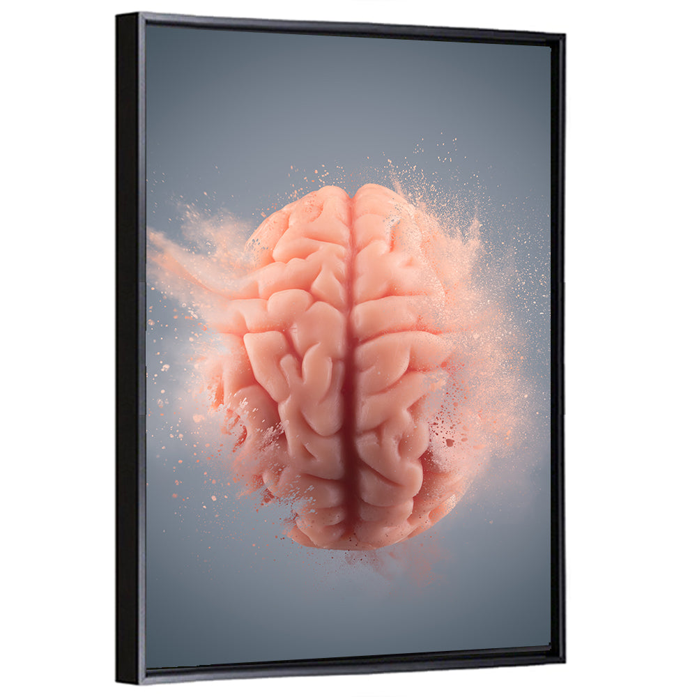 Human Brain CloseUp Wall Art