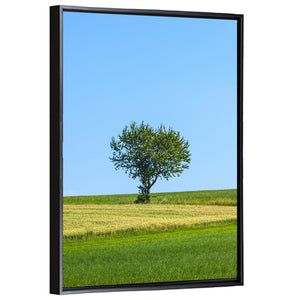 Lonely Tree At Meadow Wall Art