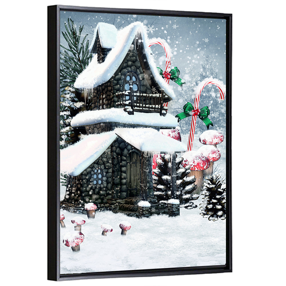 Snowbound Fairy Cottage Wall Art