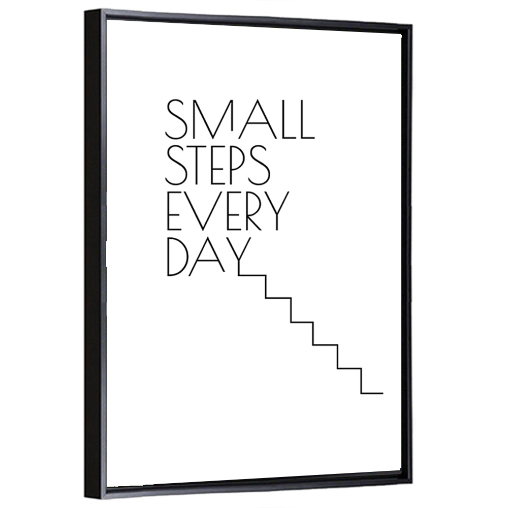 Small Steps Every Day Quote Wall Art