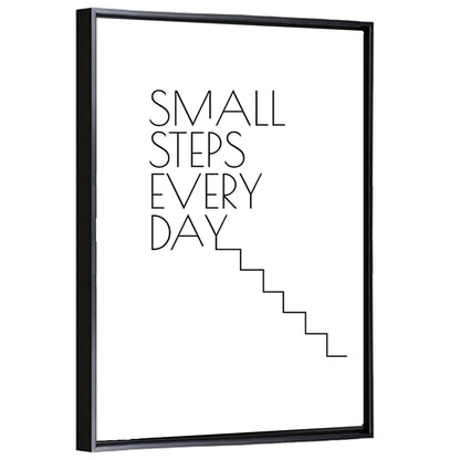 Small Steps Every Day Quote Wall Art