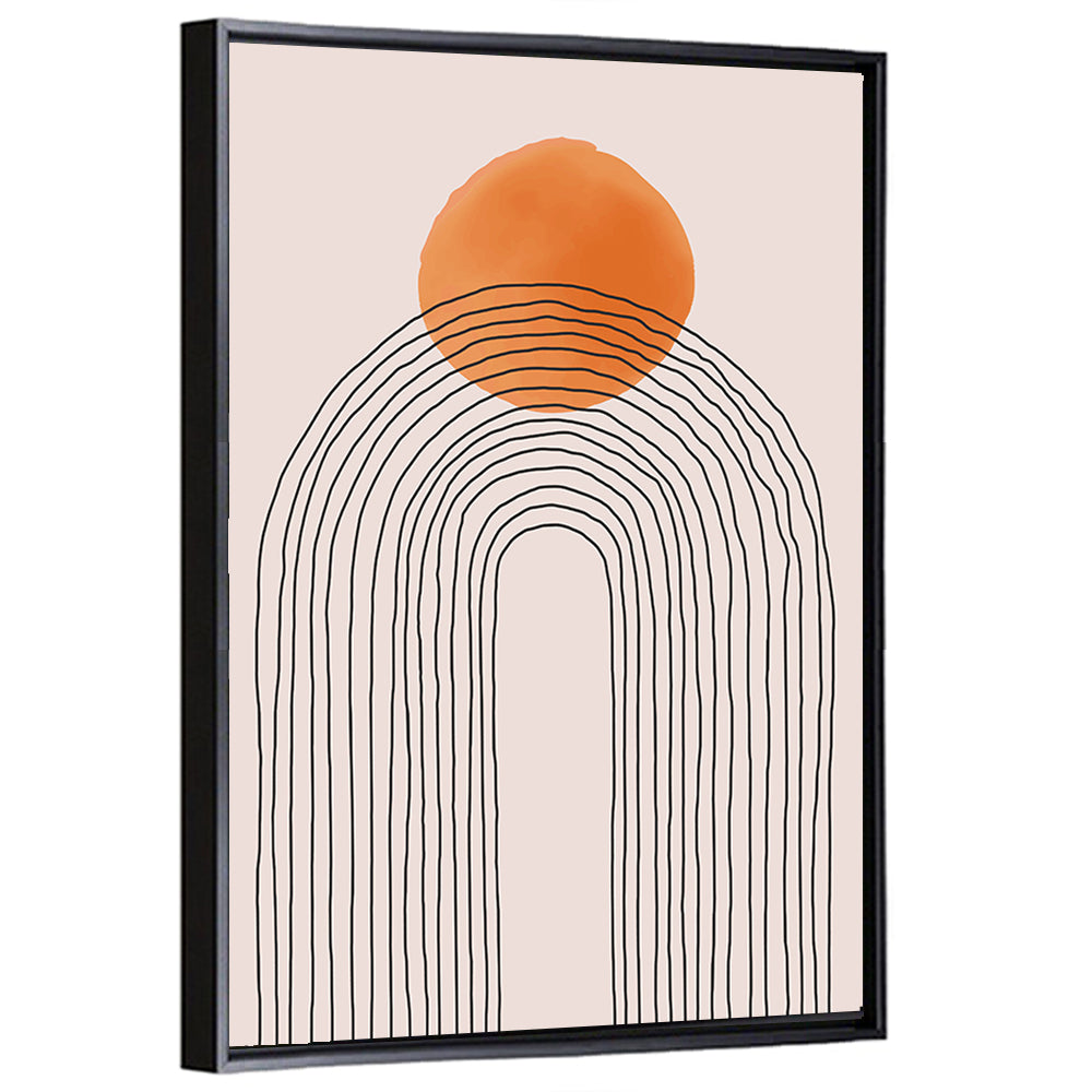Layered Arch Sun Abstract Wall Art