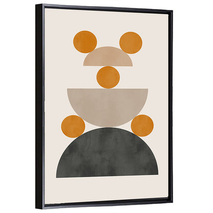 Stacked Geometric Shapes Wall Art