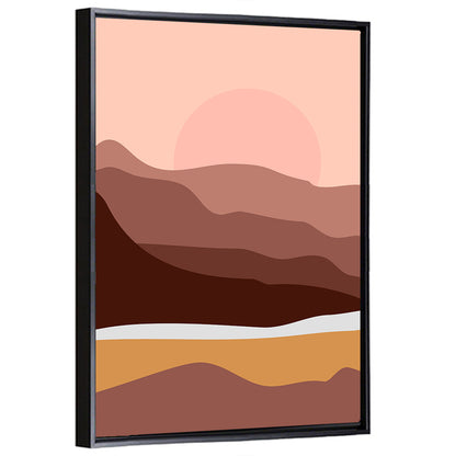 Mountains And Rivers Minimalist Wall Art
