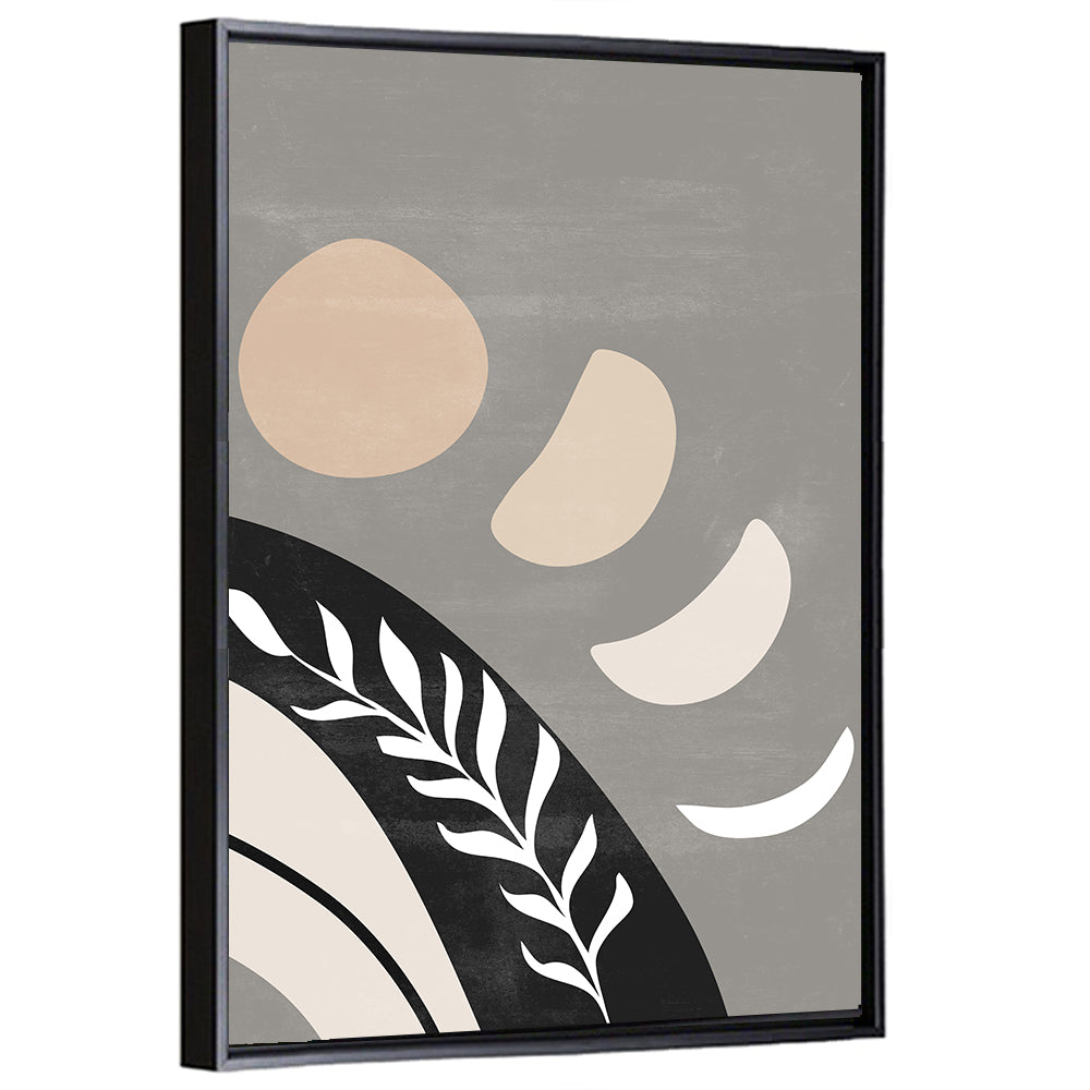 Crescent Moon Botanical Composition Wall Art