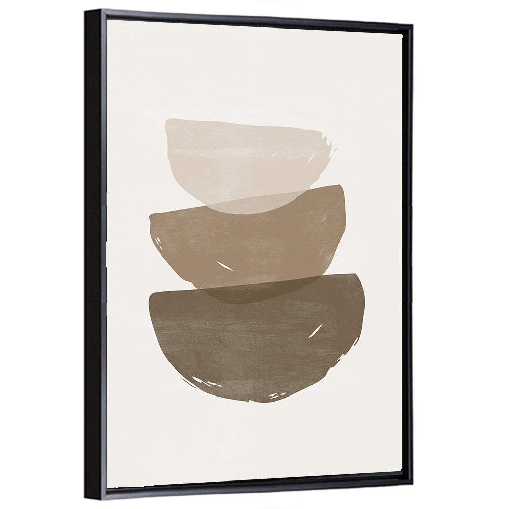 Sun and Moon Stacked Shapes Wall Art