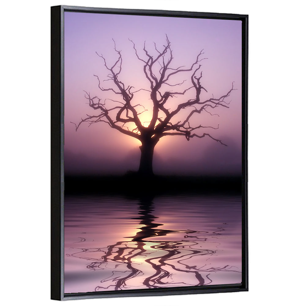 Bare Tree at Dawn Wall Art